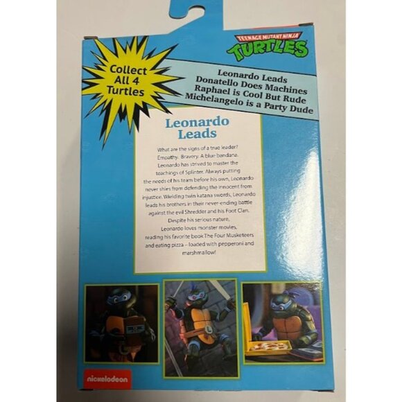 Teenage Mutant Ninja Turtles Leonardo Pizza Club Ultimate Action Figures NECA - Picture 2 of 10